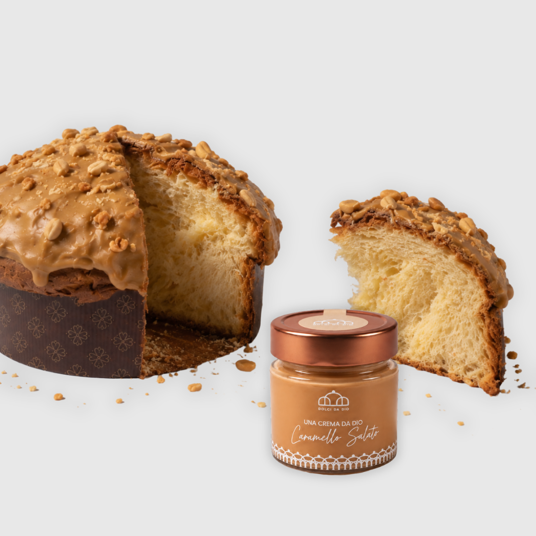 Panettone da Dio 1.2kg | Caramello salato e arachidi
